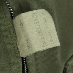 Pre Owned Dries Van Noten Olive Green Patch Pocket Detail Zip Front Vest M