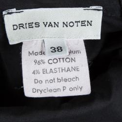 Pre Owned Dries Van Noten Black Cotton Long Sleeve Buttondown Shirt M
