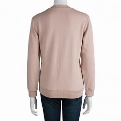 Dries Van Noten Pastel Pink Embroidered Embellished Sweatshirt S