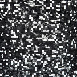 Pre Owned Dsquared2 Monochrome Pixelated Sandra 50'S Bell Dress S