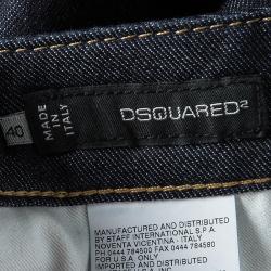 Pre Owned DSquared2 Indigo Dark Wash Denim Slim Fit Jeans S
