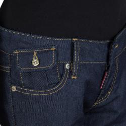 DSquared2 Indigo Dark Wash Denim Zip Detail Skinny Jeans M