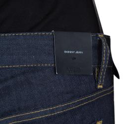 DSquared2 Indigo Dark Wash Denim Zip Detail Skinny Jeans M