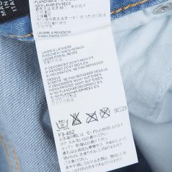 Pre Owned DSquared2 Indigo Light Wash Denim Zip Detail Skinny Jeans M