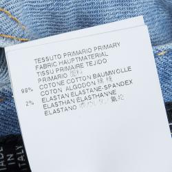 Pre Owned DSquared2 Indigo Light Wash Denim Zip Detail Skinny Jeans M