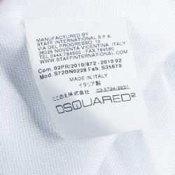  Dsquared2 Black Wool Metallic Edging Detail Blazer M