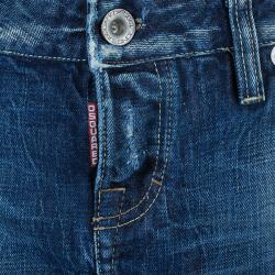 Dsquared2 Denim Distressed Mini Skirt M