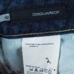 Dsquared2 Denim Distressed Mini Skirt M
