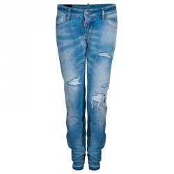 Dsquared2 Light Blue Distressed Denim Jeans M