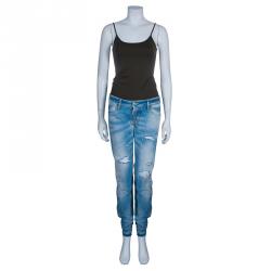 Dsquared2 Light Blue Distressed Denim Jeans M
