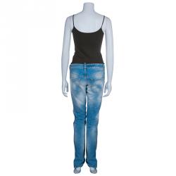 Dsquared2 Light Blue Distressed Denim Jeans M