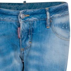 Dsquared2 Light Blue Distressed Denim Jeans M