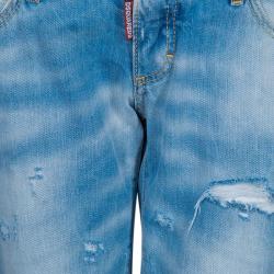 Dsquared2 Light Blue Distressed Denim Jeans M