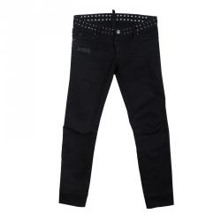 Dsquared2 Black Studded Denim Jeans S