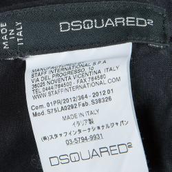 Pre Owned Dsquared2 Black Studded Denim Jeans S
