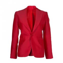 DSquared2 Red Notched Collar Blazer M