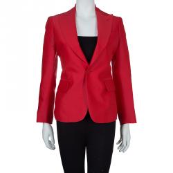 DSquared2 Red Notched Collar Blazer M