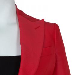 DSquared2 Red Notched Collar Blazer M