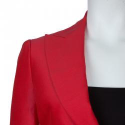 DSquared2 Red Notched Collar Blazer M