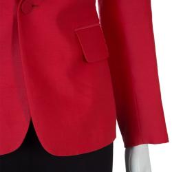 DSquared2 Red Notched Collar Blazer M