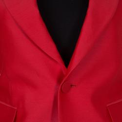 DSquared2 Red Notched Collar Blazer M