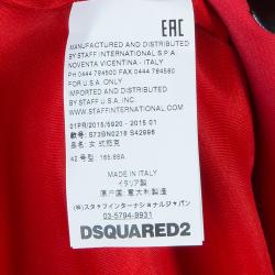 DSquared2 Red Notched Collar Blazer M