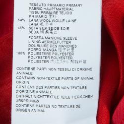 DSquared2 Red Notched Collar Blazer M