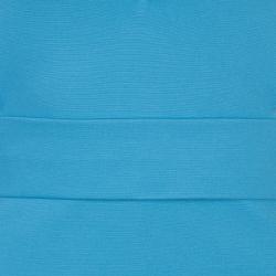 Pre Owned Dsquared2 Blue Knit Cutout Backless Embellished Sleeveless Dress M