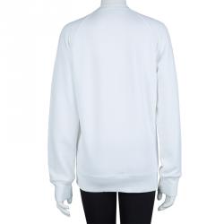 Dsquared2 White Graphic Print Sweatshirt S