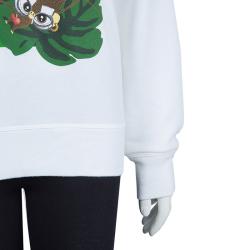 Dsquared2 White Graphic Print Sweatshirt S