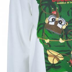 Dsquared2 White Graphic Print Sweatshirt S