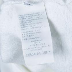 Dsquared2 White Graphic Print Sweatshirt S