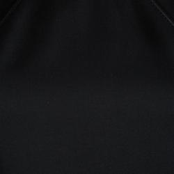 Pre Owned Dsquared2 Black Leather Trim Sleeveless Dress M