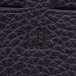 Dunhill Brown Leather Stripe Long Wallet with Card Holder
