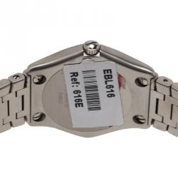 Pre Owned Ebel Mother of Pearl Stainless Steel Diamond Classic Women's Wristwatch 27MM