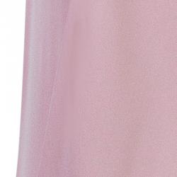 Elie Saab Blush Pink Lace Insert Sleeveless Top S