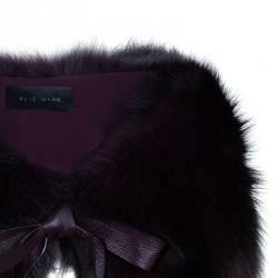 Elie Saab Amethyst Fox Fur Capelet OS