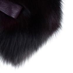 Elie Saab Amethyst Fox Fur Capelet OS