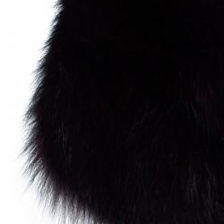 Elie Saab Amethyst Fox Fur Capelet OS