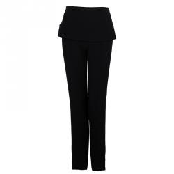 Elie Saab Black Peplum High Waist Trousers S