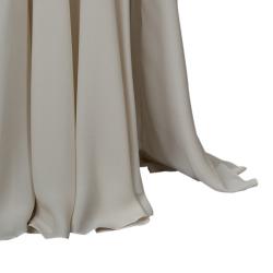 Elie Saab Ivory Double Slit Maxi Skirt M