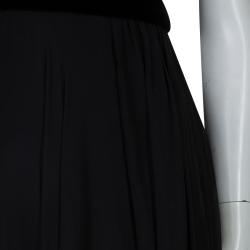 Pre Owned Elie Saab Black Crossback Empire Line Gown M