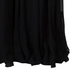 Pre Owned Elie Saab Black Crossback Empire Line Gown M