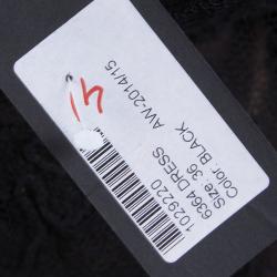 Pre Owned Elie Saab Black Lace Long Sleeve Gown S