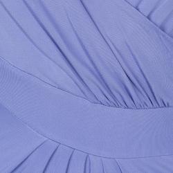 مملوكة مسبقًا Elie Saab Lilac Knit Gathered Maxi Dress L