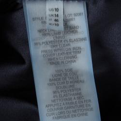 Pre Owned Elie Tahari Navy Yard Silk Beverly Sheath Dress L