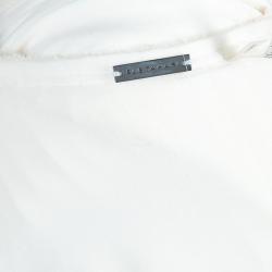 Pre Owned Elie Tahari White Pleated Top XL