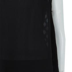Pre Owned Elie Tahari Black Silk Sleeveless Top M