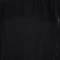 Pre Owned Elie Tahari Black Silk Sleeveless Top M