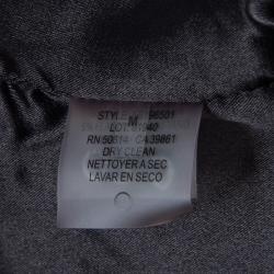 Elie Tahari Black Silk Draped One Shoulder Top M